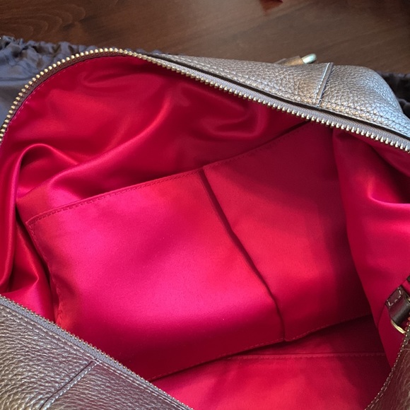 Coach Bronzed Pebbled Leather Handbag - Picture 8 of 8